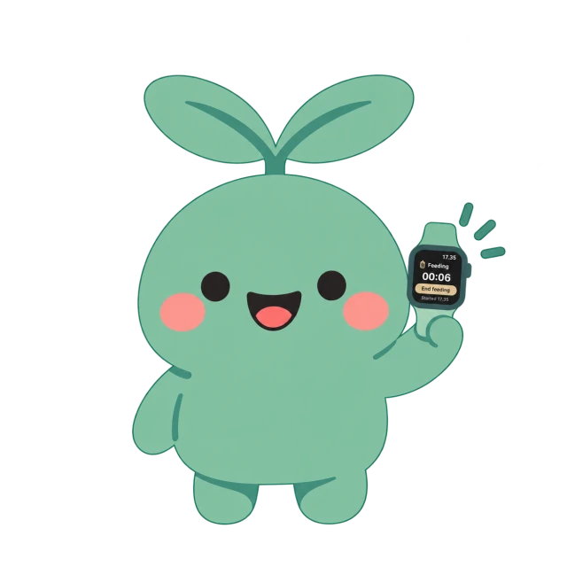 Vaava sprout holding an Apple Watch