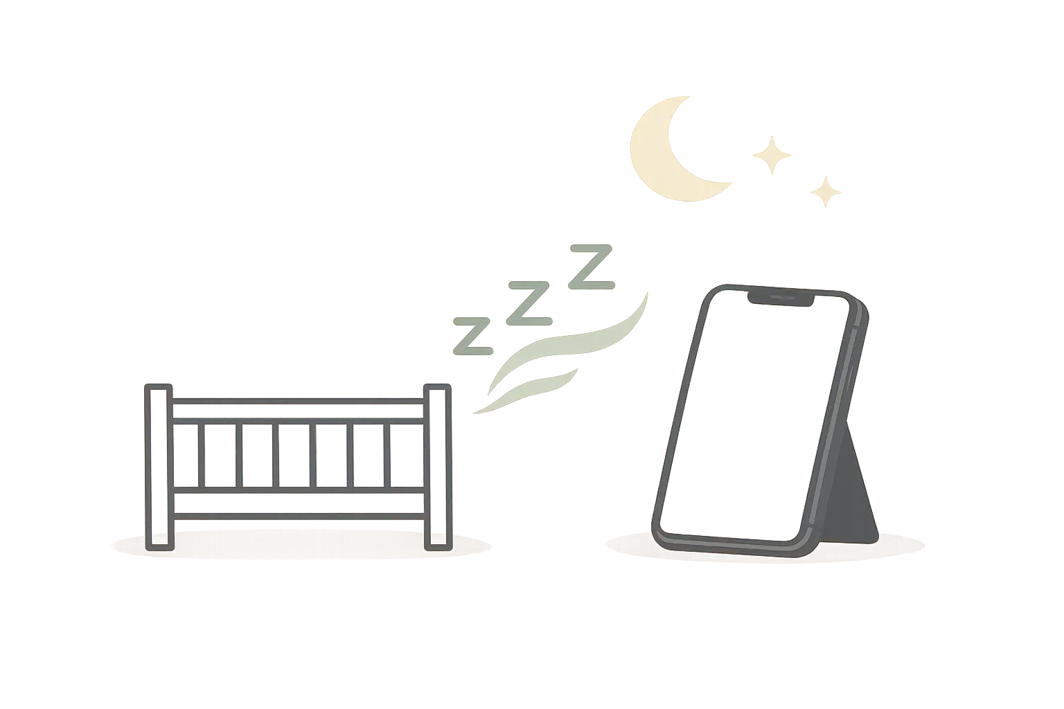 Vaava baby monitor and sleep tracking view